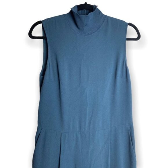 Club Monaco Dark Rosemary Turtleneck Sleeveless Jumpsuit - Picture 4 of 12